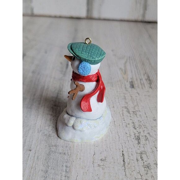 Hallmark collectors club snowman 2002 ornament Xmas glitter - Picture 3 of 6